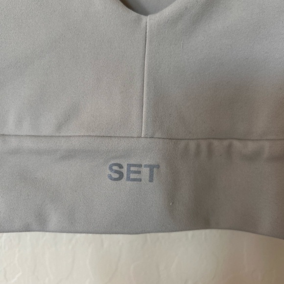 SET Active Matching Leggings and Sports Bra Set - Taupe size M - Picture 6 of 7